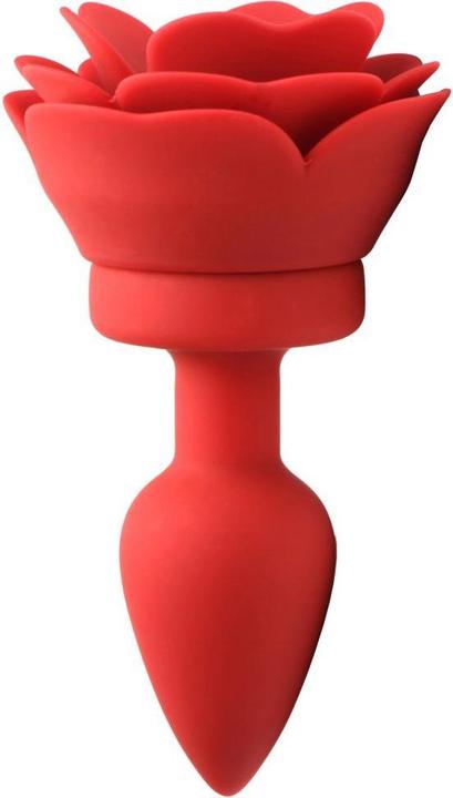 Actual product image XR Brands Vibrating Rose Anal Plug with Remote - Small