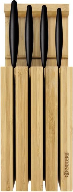 Actual product image Kyocera Bamboo knife block
