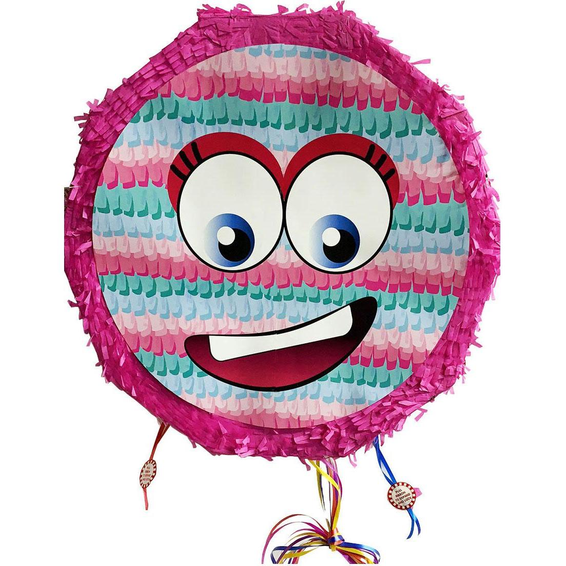 Pinata Smiley-Gesicht Rosa