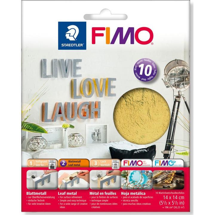 Actual product image Fimo leaf metal