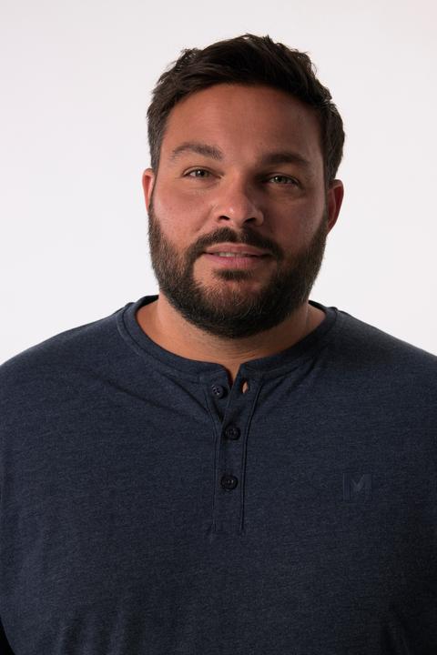 Image du produit Men+ Henley manches courtes et col rond, collection Basic - jusqu'au 8 XL (XXL)