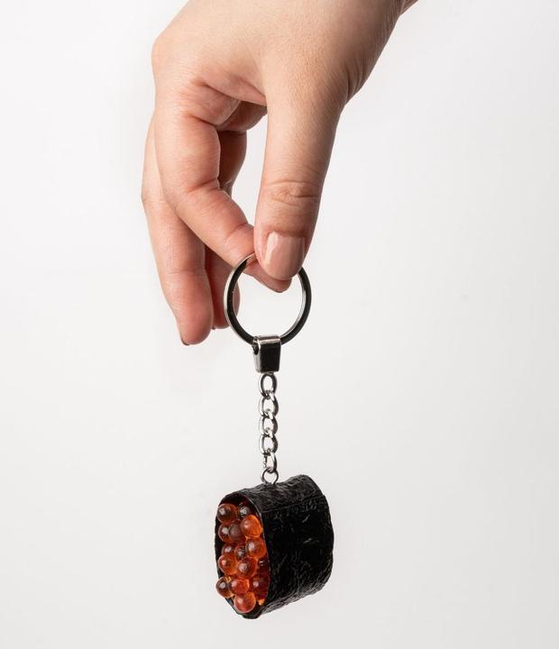 Actual product image Yumazing Ikura Sushi key fob
