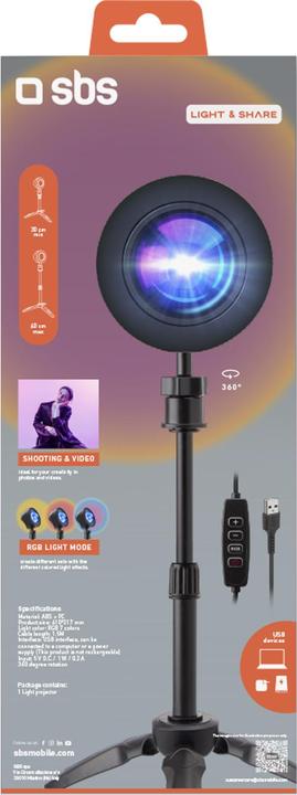 Produktbild SBS Mehrfarbige LED-Hintergrundbeleuchtung (Videoleuchte)