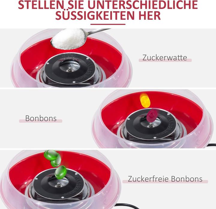 Produktbild Homcom Zuckerwattemaschine für Kinder und Erwachsene
