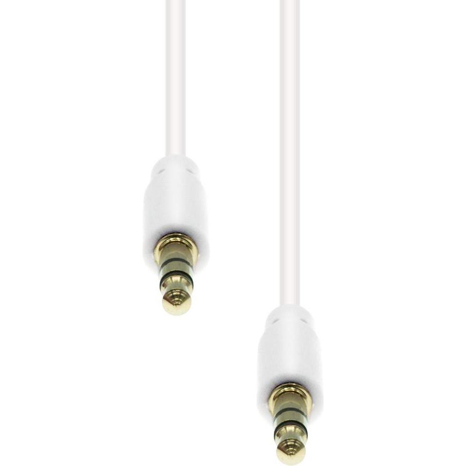 ProXtend Mini-Jack 3-Pin Slim Cable M-M White 10M (10 m), Audio Kabel
