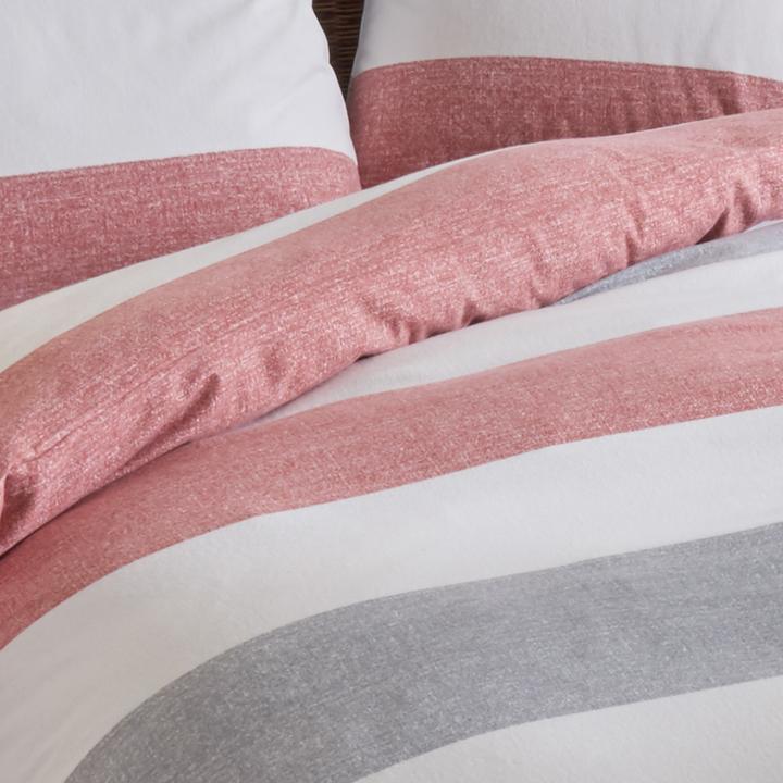 Actual product image Traumschlaf Melange stripes (Bedding set, 155 x 200 cm, 80 x 80 cm)