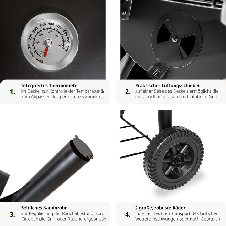 Image du produit tectake Barbecue multifonctions (85 cm)