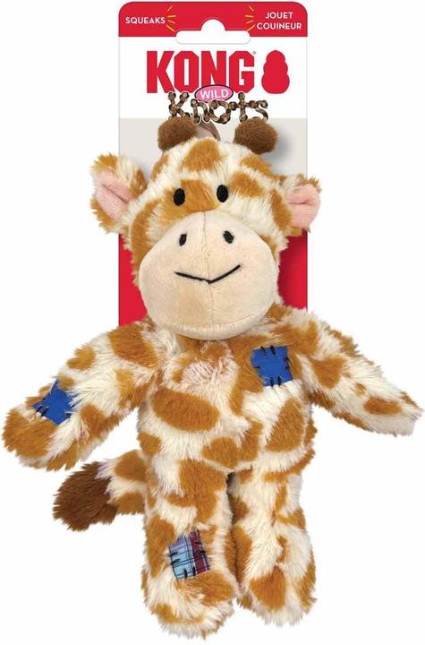 Immagine prodotto KONG - Wild Knots Giraffe Squeak Toy S/M (634.7370) (Gioco da masticare per cani)