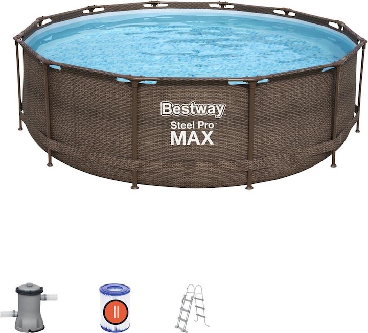 Steel Pro Max Pool Set Deluxe (Ø 366 x 100 cm)