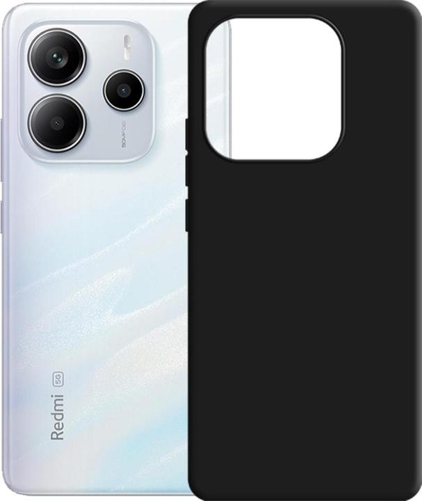 Actual product image 3MK Silicone Case for Xiaomi Redmi Note 14 5G - black (Xiaomi Redmi Note 14 5G)