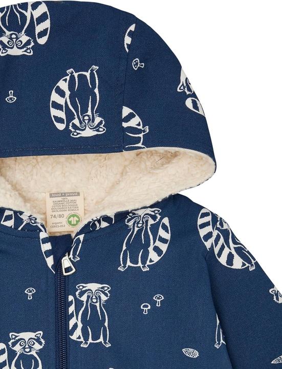Produktbild loud + proud Wasserabweisende Jacke mit Teddyfutter (74, 80)