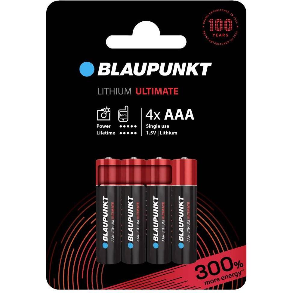 Blaupunkt Ultimate Lithium 4x LR03 (AAA) (4 Stk., AAA), Batterien + Akkus