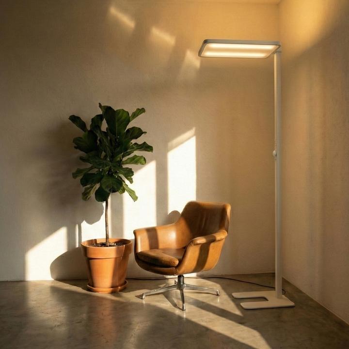 Image du produit Enovalite Lampadaire de bureau LED à réglage en hauteur avec capteur