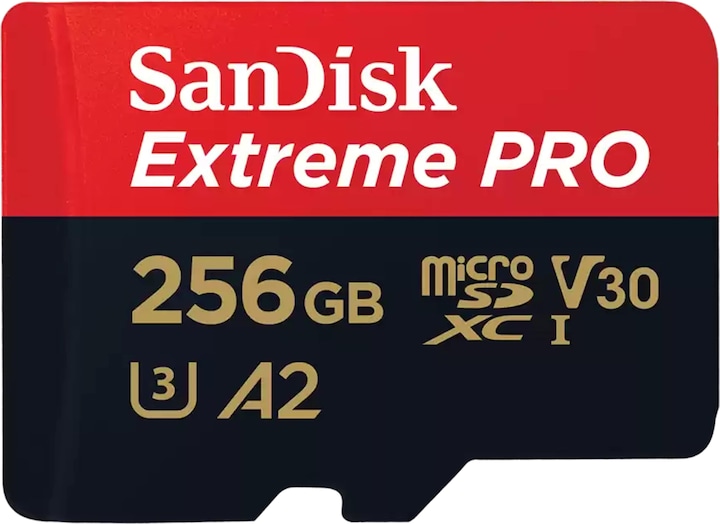 SanDisk Extreme PRO UHS-I V30 (256 Go, microSDXC, U3, UHS-I)