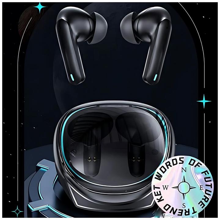 Produktbild Usams Dual-Mic Gaming Wireless Kopfhörer - Schwarz (Kabellos)