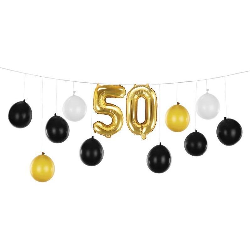 Partydeco Ballongirlande 50. Geburtstag - DIY (1x) (GBN20-50-019)