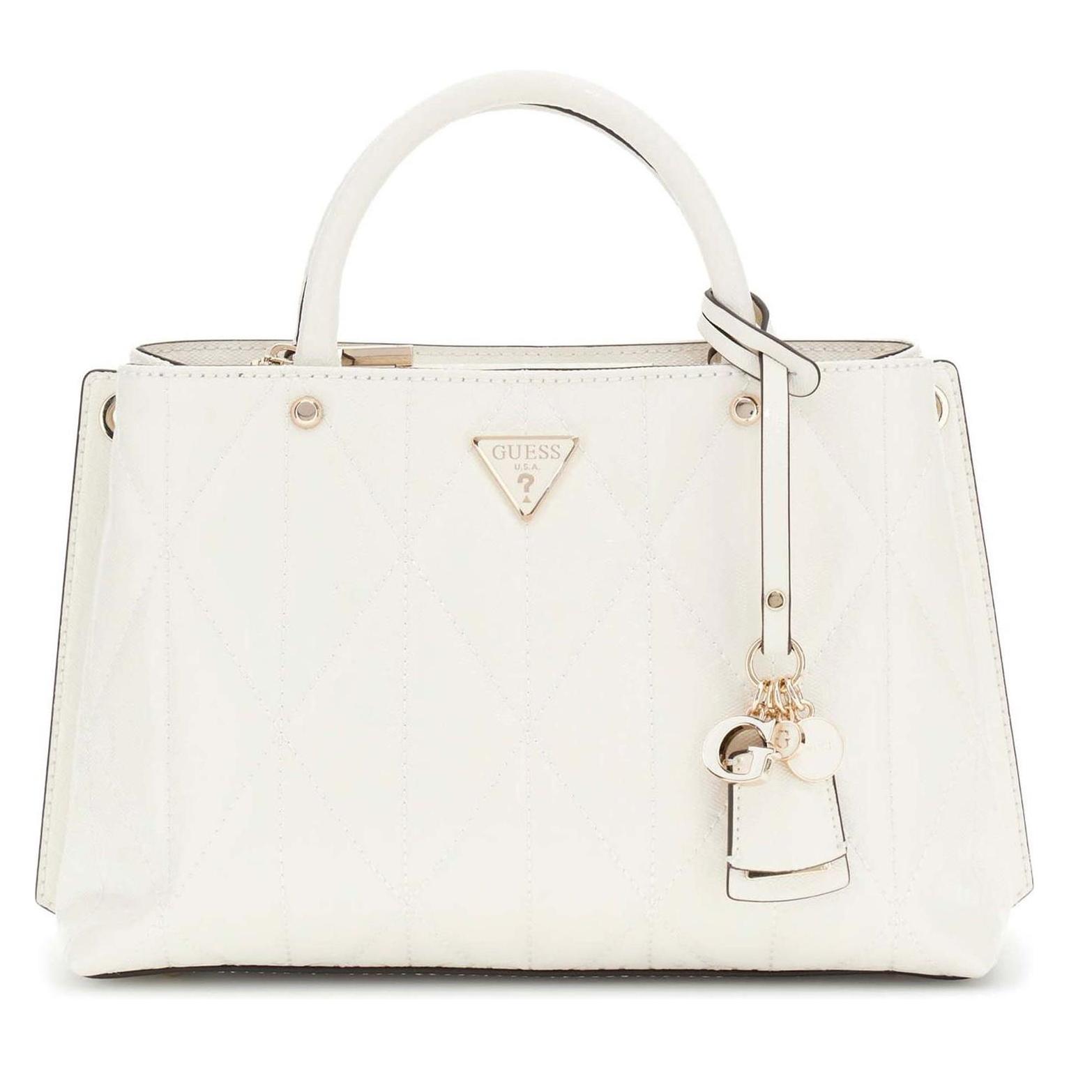 Guess, Damen, Handtasche, Aldina Girlfriend Satchel, Beige