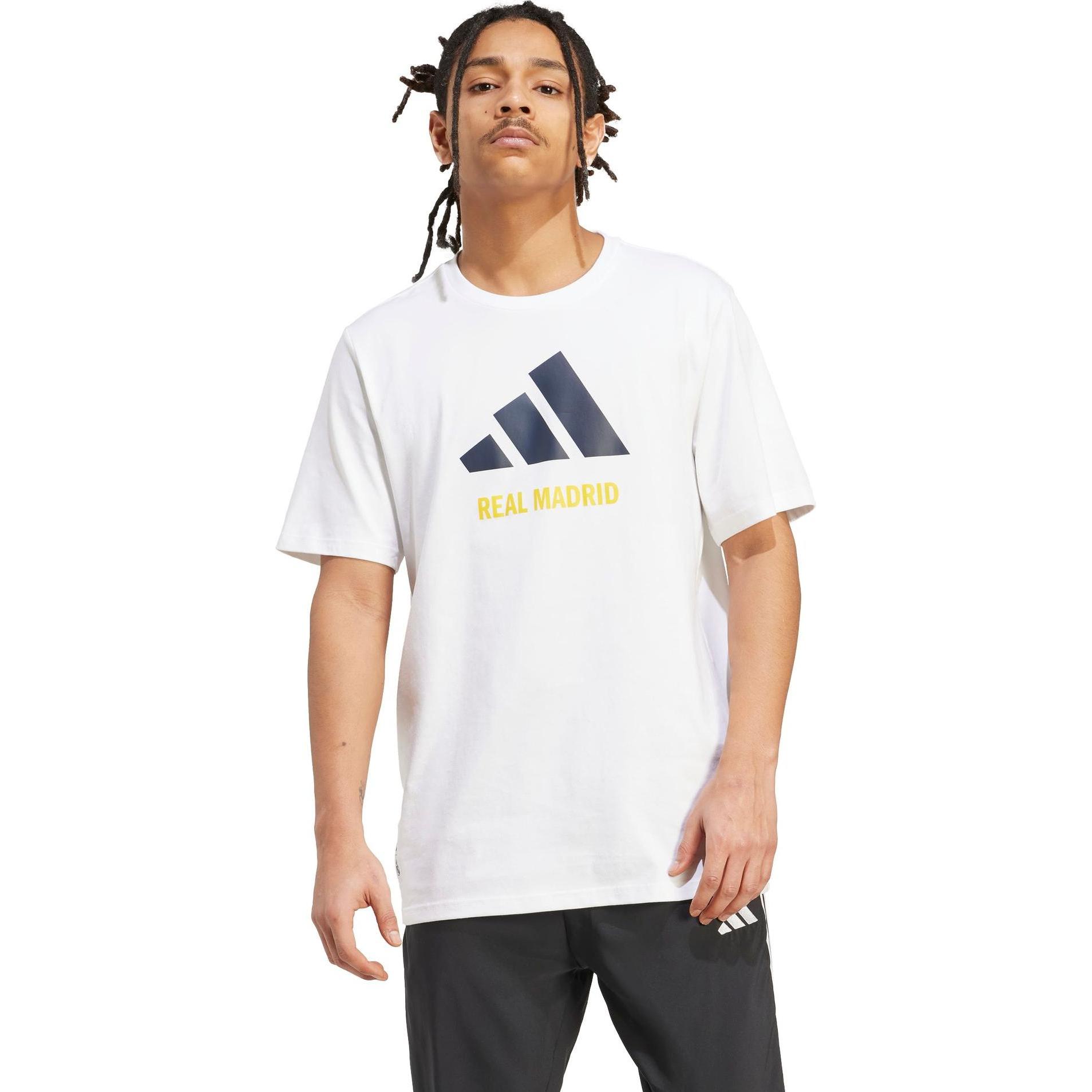 Adidas Real Madrid Saisonales Grafik-T-Shirt für Herren (L) (JM2124)