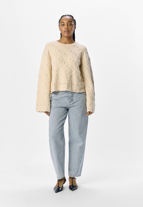 Produktbild Object Grob gestrickter Strickpullover (XL)