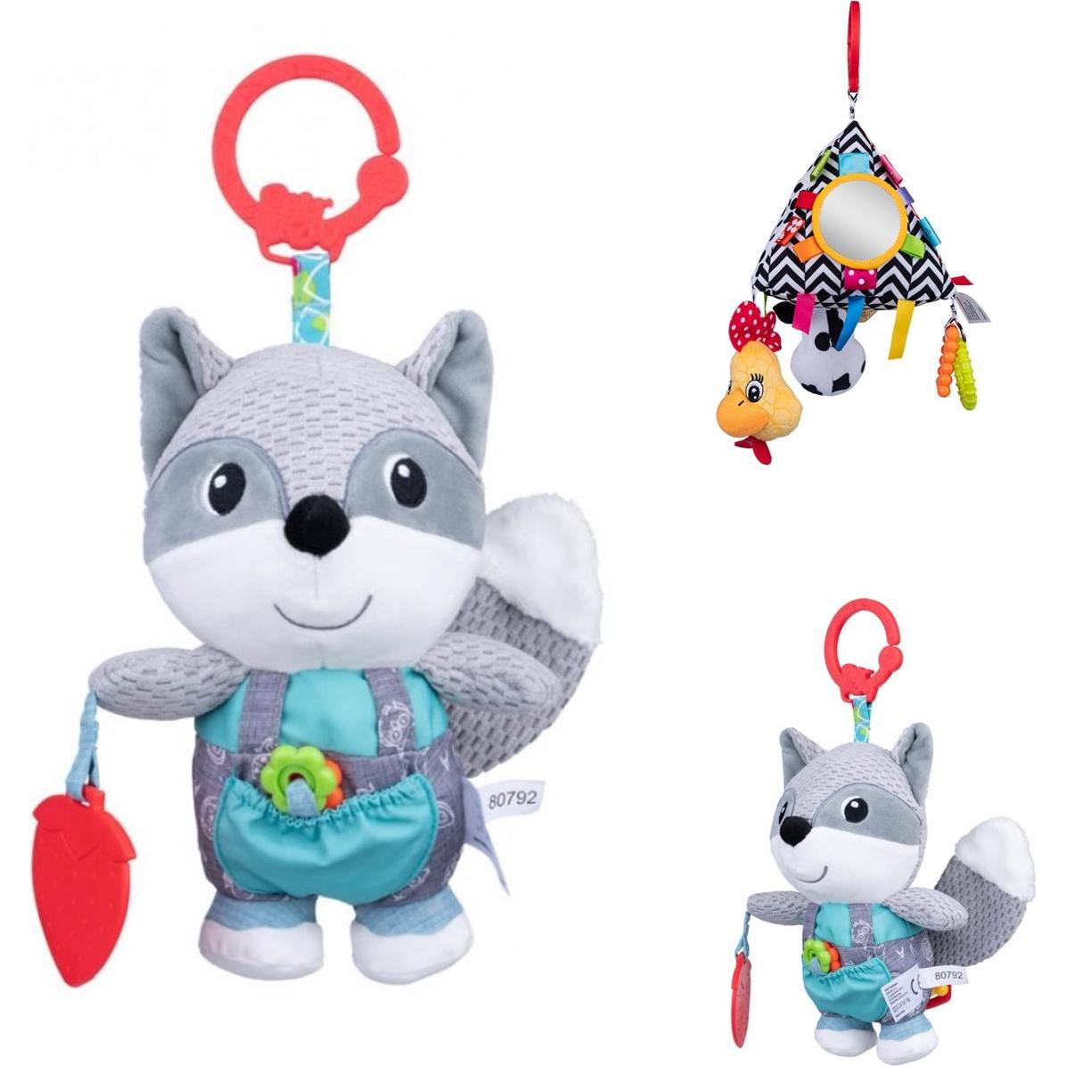 Bali Bazoo, Babyrassel, Stoffspielzeug C-Ring Rassel