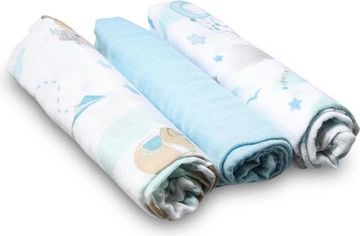 Productafbeelding Babyono Natürliche Bambuswindeln Blau (70 cm, 70 cm)