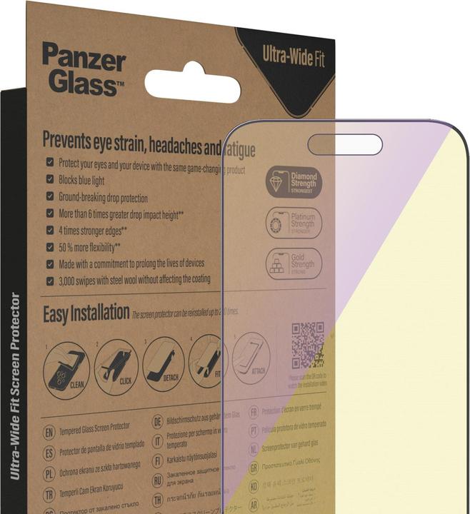 Actual product image PanzerGlass Ultra-Wide Fit (1 pcs., Apple iPhone 14 Pro)