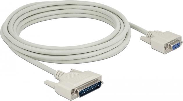 Produktbild Delock Serielles Kabel D-Sub 25 Stecker zu D-Sub 9 Buchse 5 m (5 m, VGA)