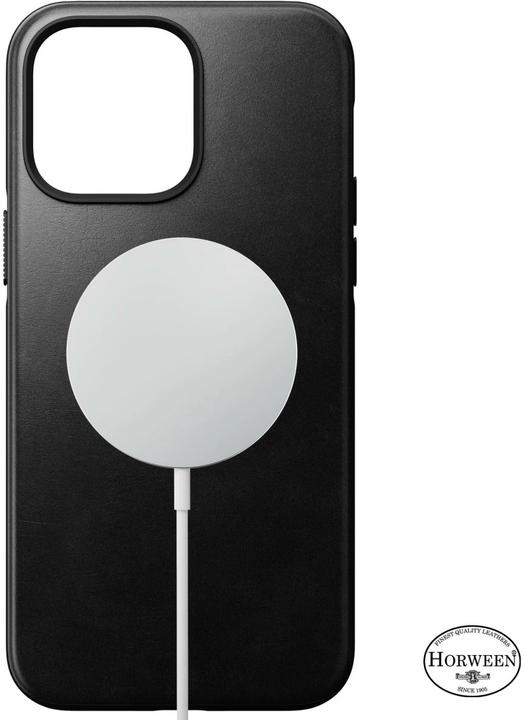 Produktbild Nomad Back Cover Modern Leather Horween iPhone 14 Pro Max Schwarz (Apple iPhone 14 Pro Max)