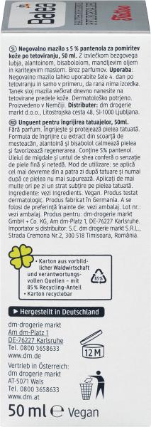 Produktbild dm Balea Tattoopflege Hautberuhigende Pflegesalbe (50 ml)