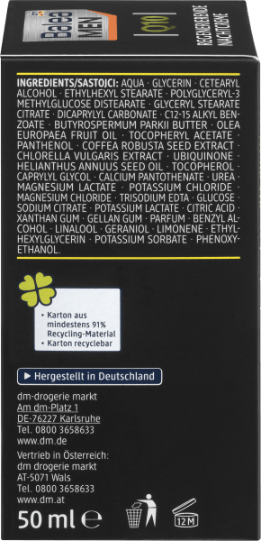 Produktbild dm Balea MEN Q10 Regenerierende Nachtcreme (50 ml, Nachtcreme)