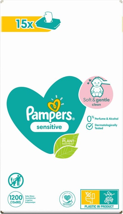 Actual product image Pampers Sensitive (1200 Piece)