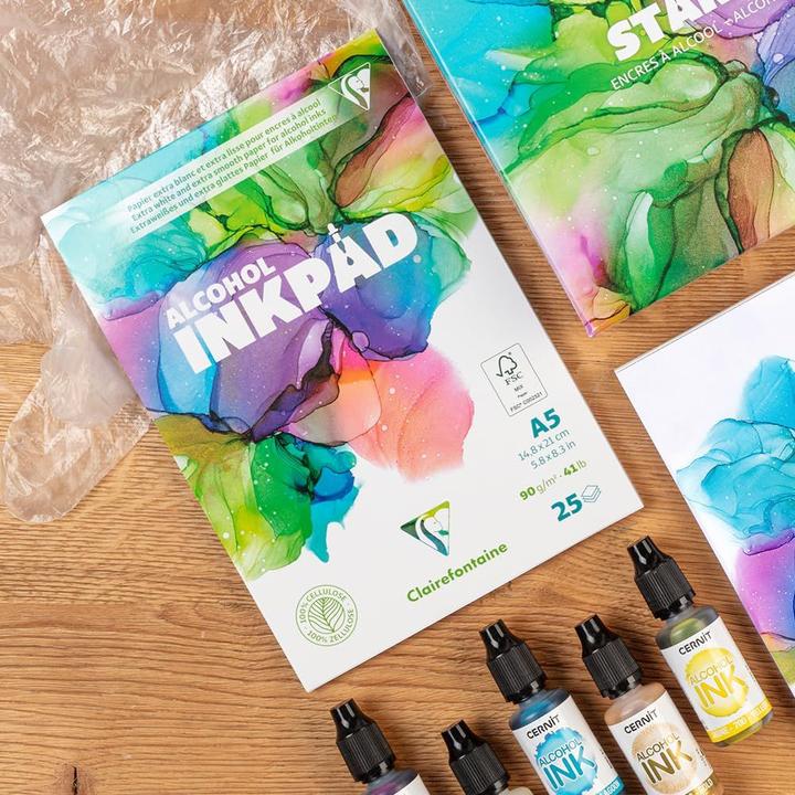 Image du produit Clairefontaine Bloc Alcohol Inkpad A5 25F 90g (90 g/m², 25x)