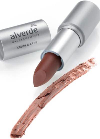 Actual product image dm alverde Lipstick Color & Care Simply Brown 27
