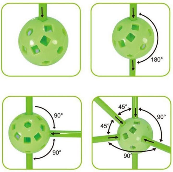 Produktbild I Am Creative Kinder Festung Steck Baukasten Zelt Lernspielzeug