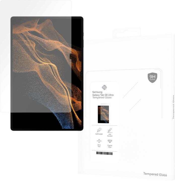 Cazy Schutzglass Kompatibel mit Samsung Galaxy Tab S8 Ultra - Displayschutz Tempered Glass (1 Stück, Galaxy Tab S8 Ultra)