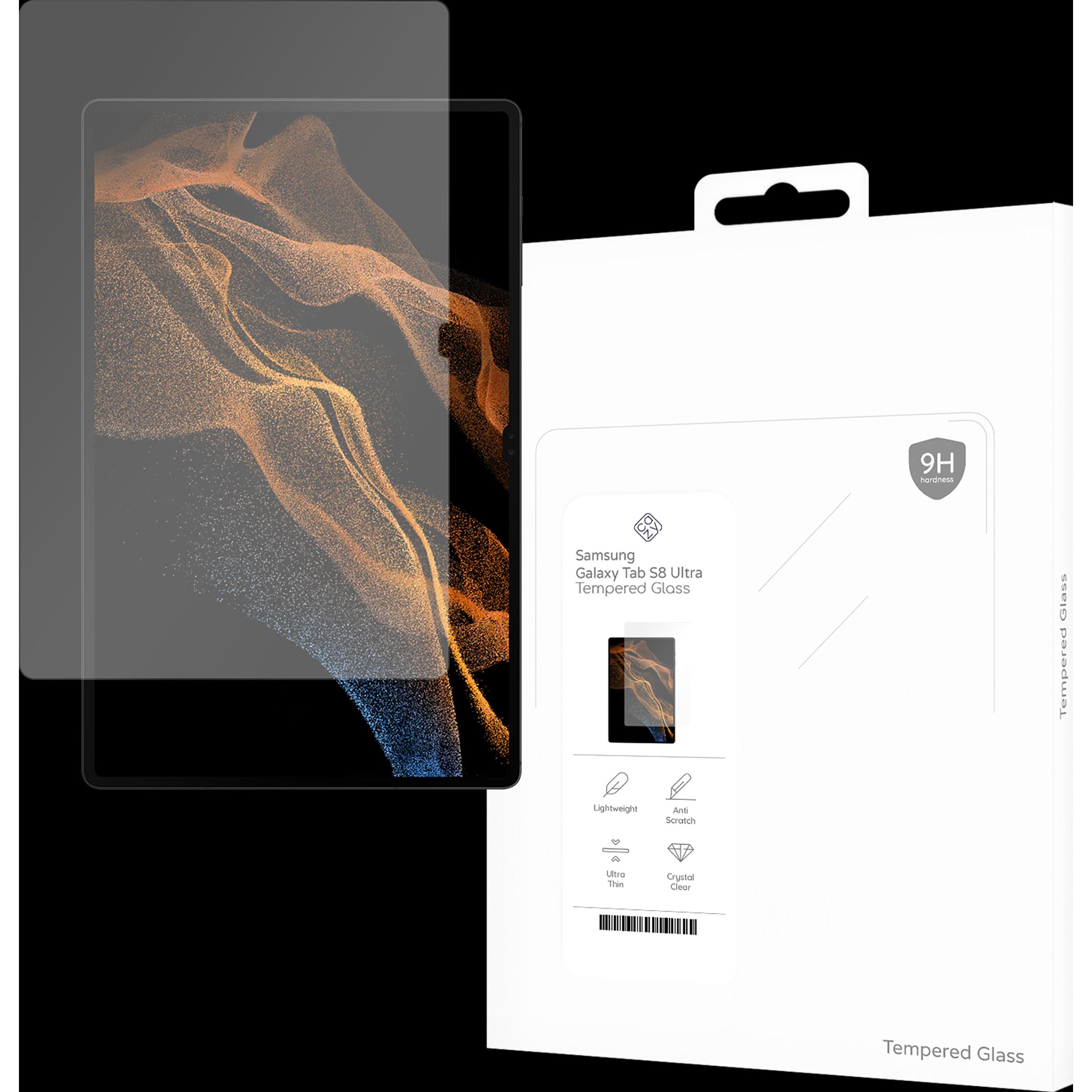 Cazy Schutzglass Kompatibel mit Samsung Galaxy Tab S8 Ultra - Displayschutz Tempered Glass (1 Stück, Galaxy Tab S8 Ultra...