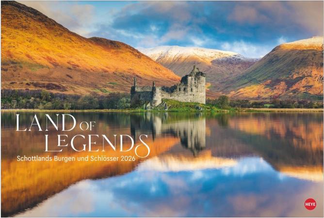 Produktbild Land of Legends Kalender 2026 - Schottlands Burgen und Schlösser (58 x 39 cm, Harter Einband, Deutsch)