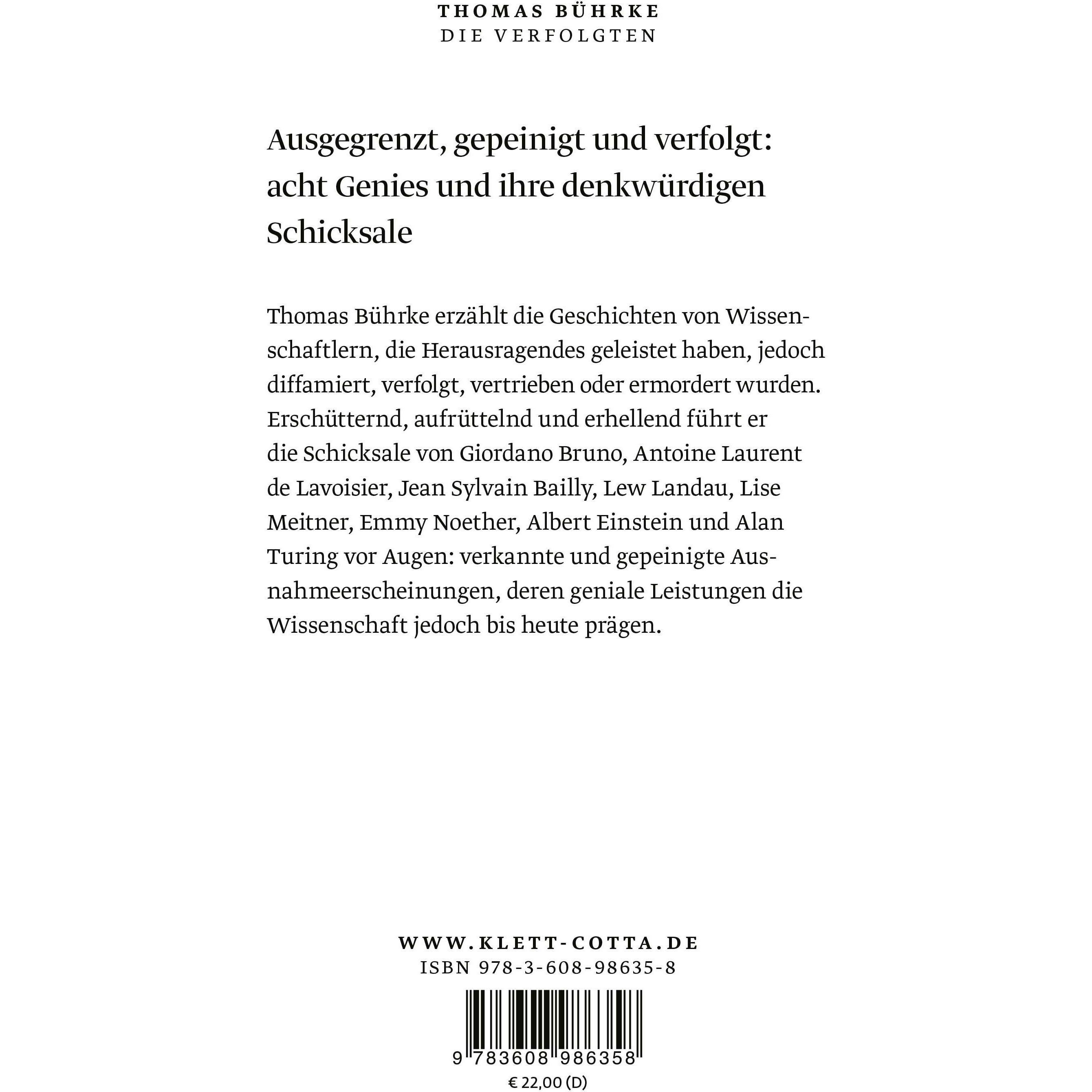 Thumbnail - Die Verfolgten, Fachbücher von Thomas Bührke