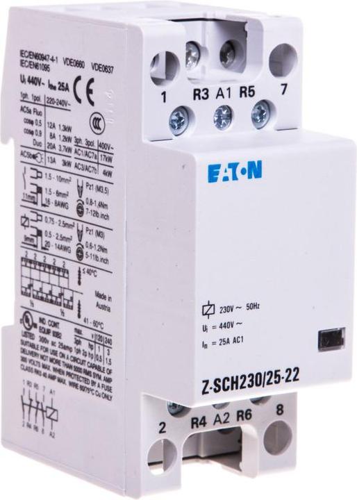 Actual product image Eaton Electric GmbH Installation contactor FUG Z-SCH230/25-22 230VAC 25A 2S 2OE