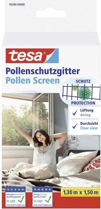 Immagine prodotto tesa Griglia anti-polline, per chi soffre di allergie, richiudibile con nastro velcro autoadesivo (130 x 150 cm)