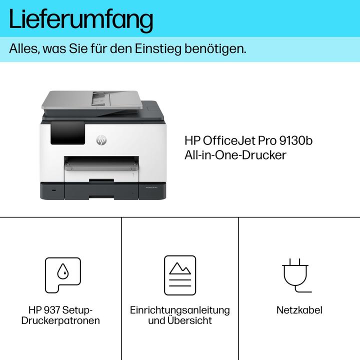 Actual product image HP Officejet Pro 9130B Wireless (Colour)