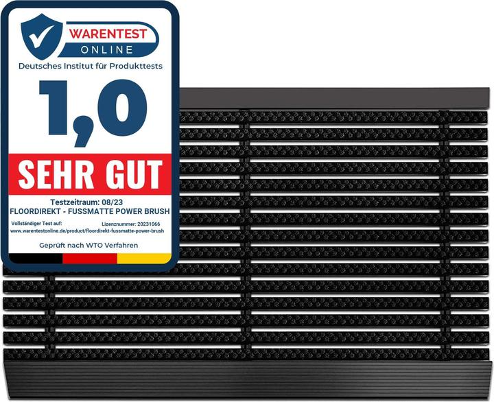 Immagine prodotto Casa Pura Tappeto per portaPower Brush, nero, 50 x 80 cm (50 x 80 cm)