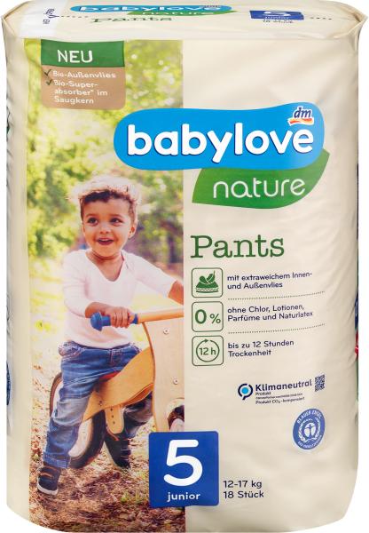 Immagine prodotto dm babylove nature Pants (Dimensione 5, Pacco trasportabile, 18 pz.)