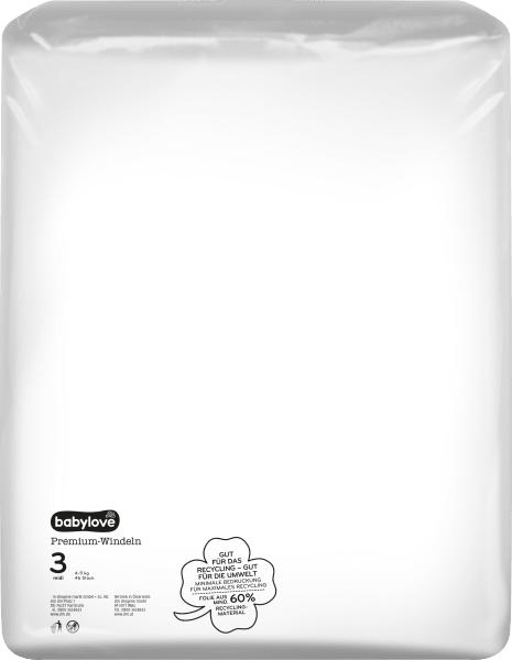 Actual product image dm babylove Premium-Windeln (Size 3, Pack, 92 Piece)