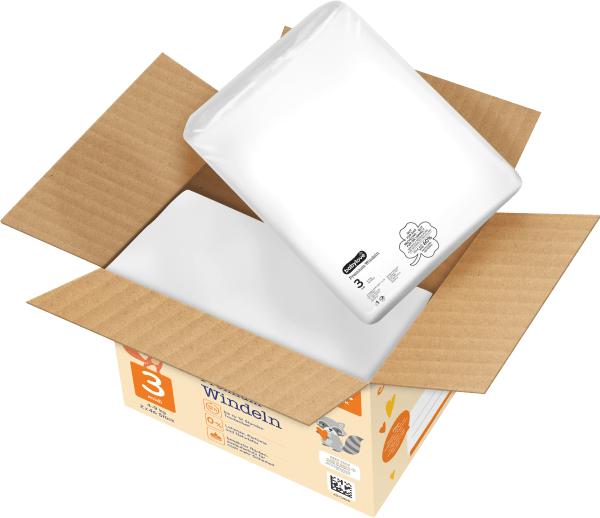 Actual product image dm babylove Premium-Windeln (Size 3, Pack, 92 Piece)
