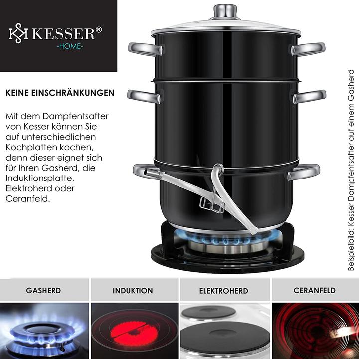 Produktbild Kesser Dampfentsafter 15L, Schwarz