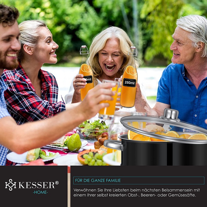 Produktbild Kesser Dampfentsafter 15L, Schwarz