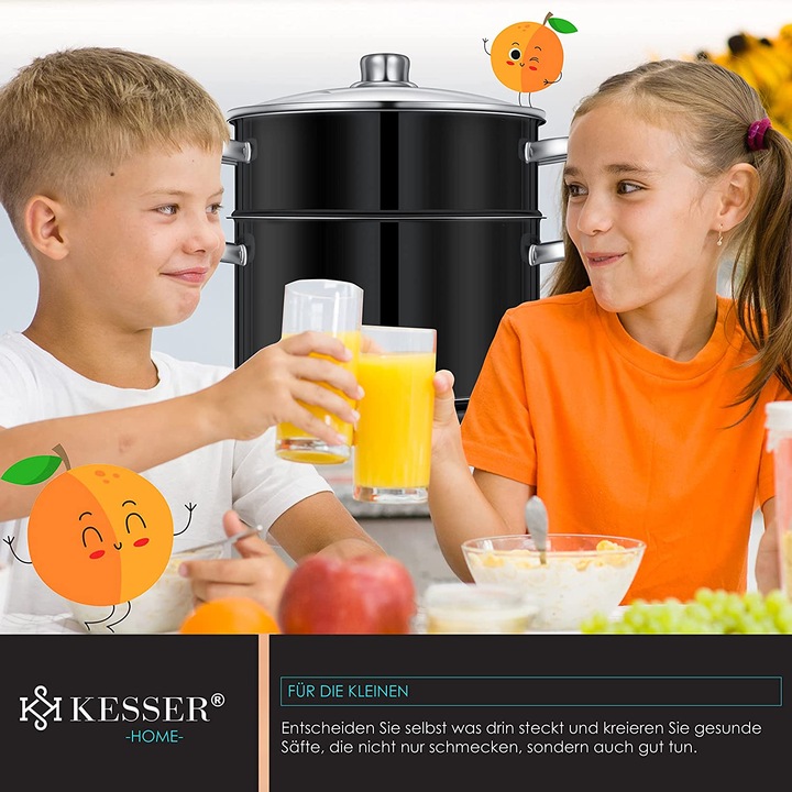 Produktbild Kesser Dampfentsafter 15L, Schwarz