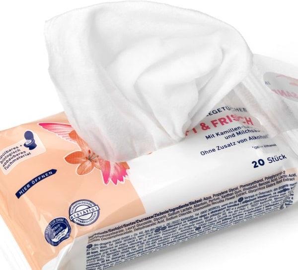 Produktbild dm Jessa Intim-Pflegetücher (Intimtücher)