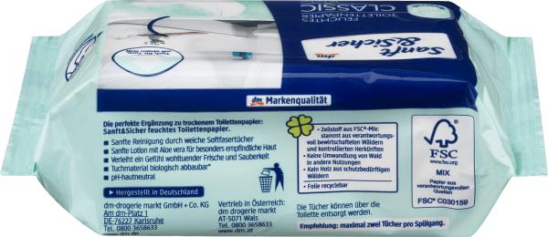 Actual product image dm Sanft&Sicher Classic Sensitive (1 pcs.)